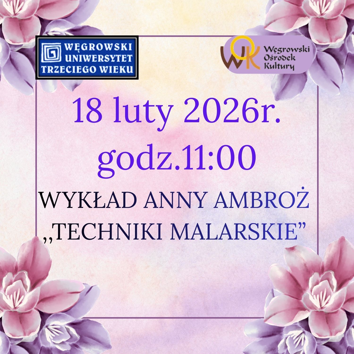 Wykład dla Uniwersytetu Trzeciego Wieku