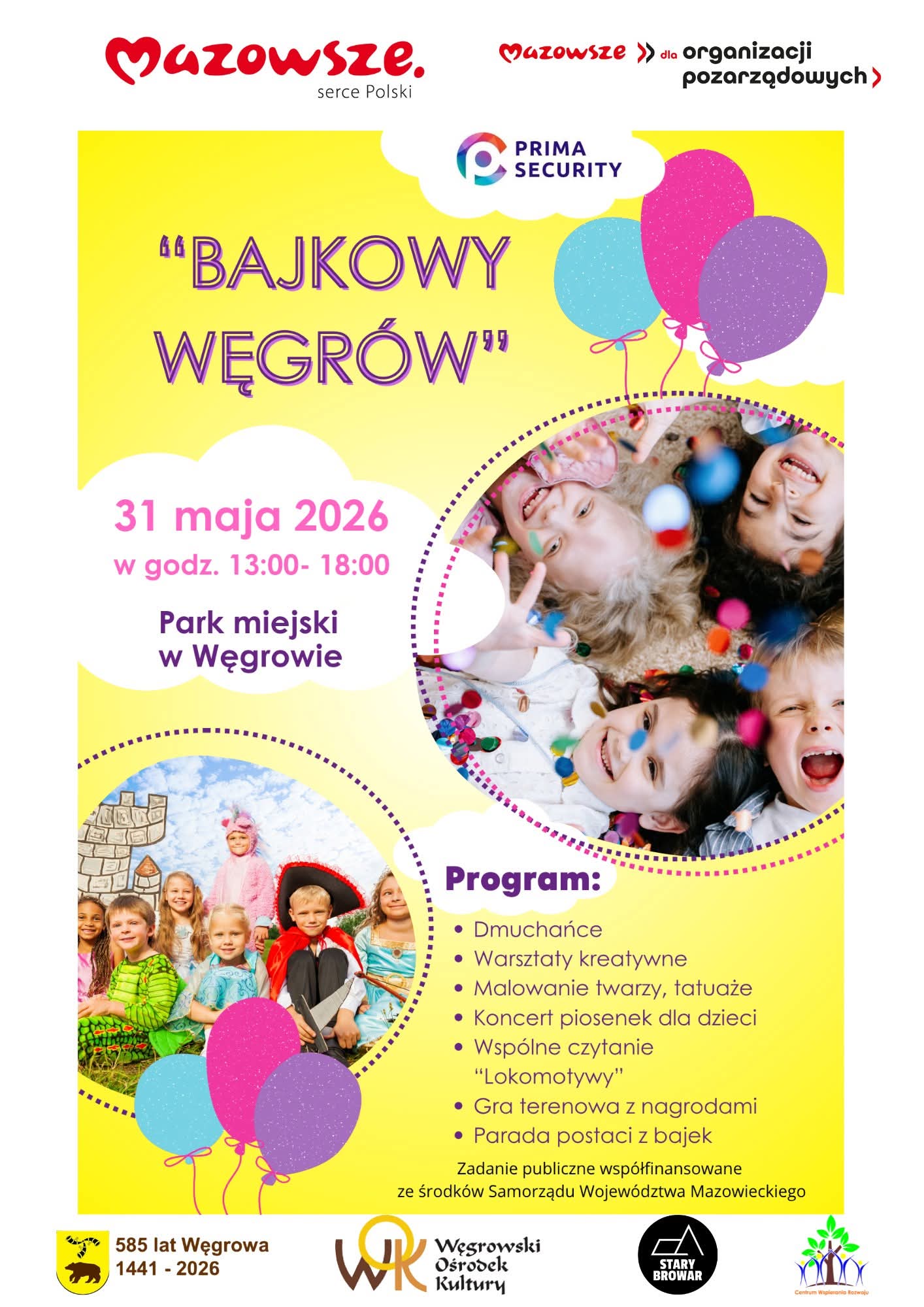 Bajkowy Węgrów na Dzień Dziecka