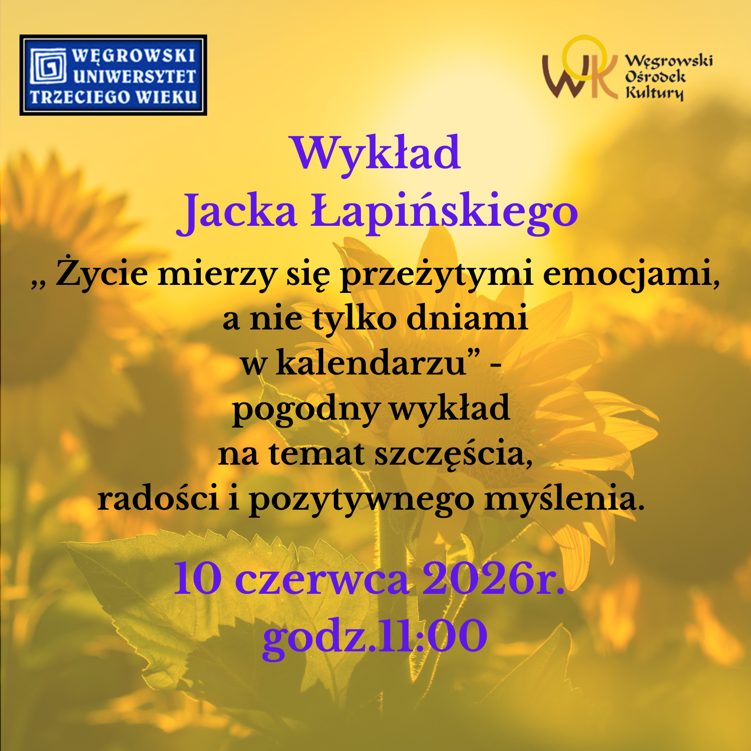 Wykład dla Uniwersytetu Trzeciego Wieku
