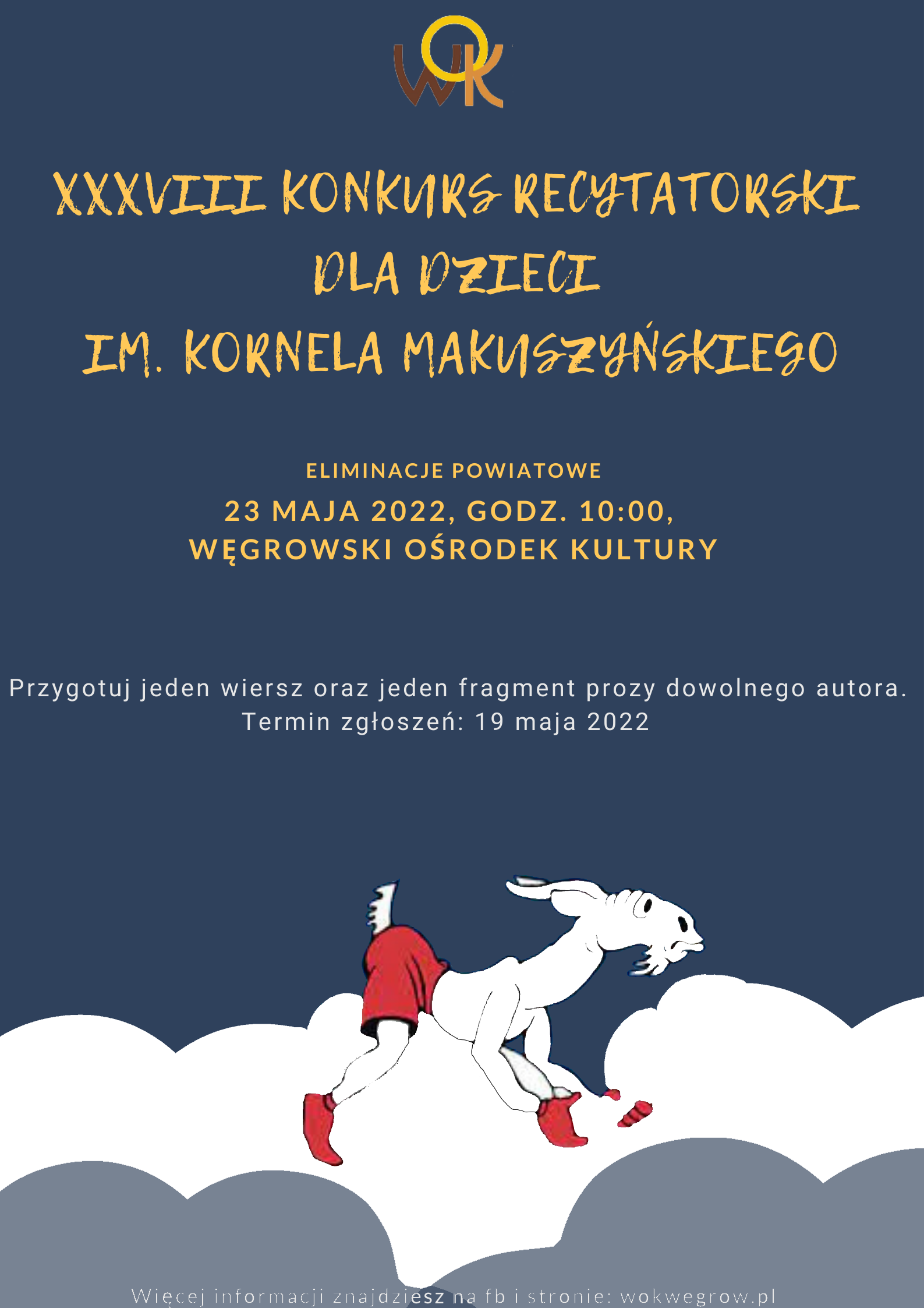 Plakat na konkurs Makuszyńskiego 