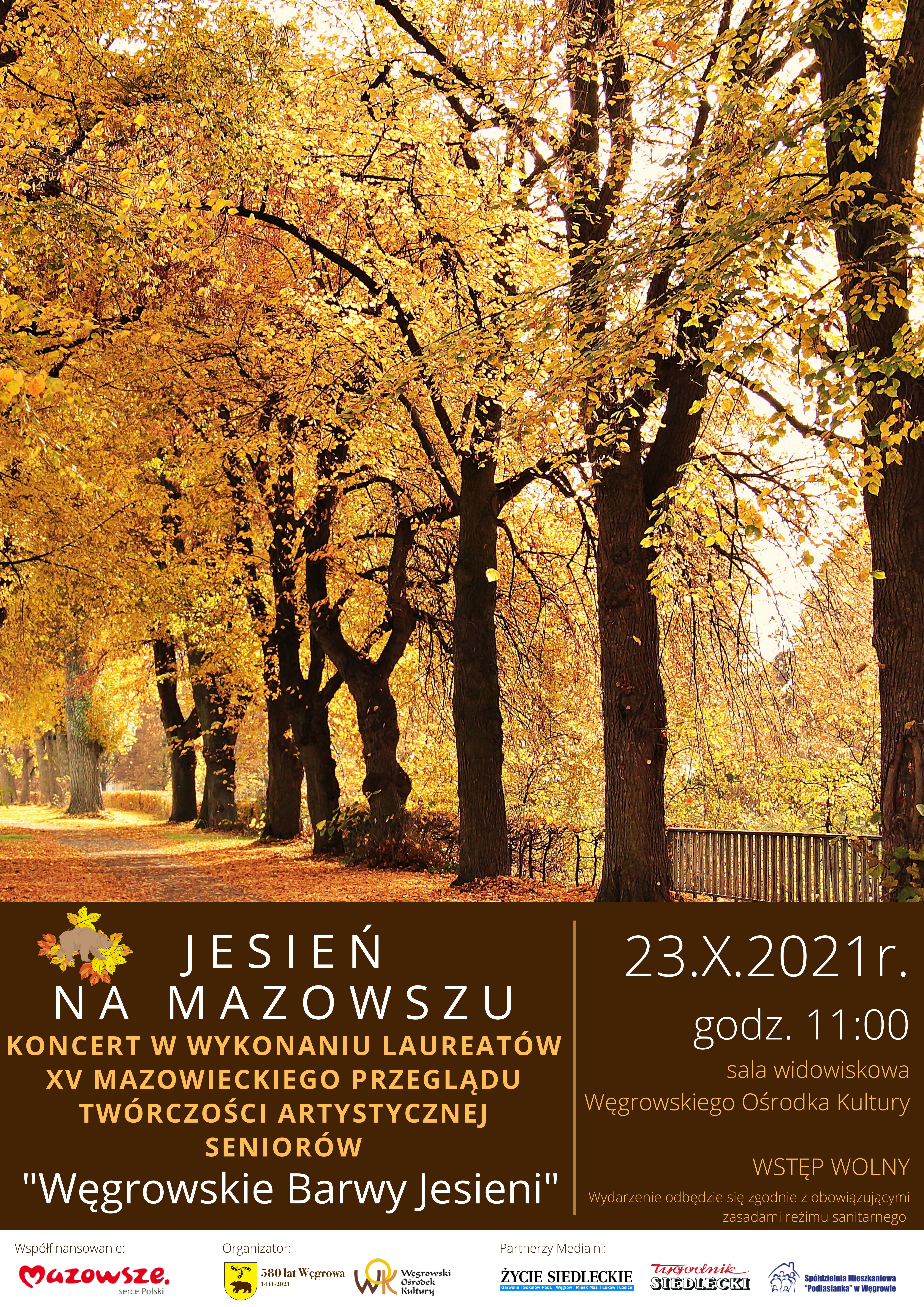 plakat koncertu Jesień na Mazowszu